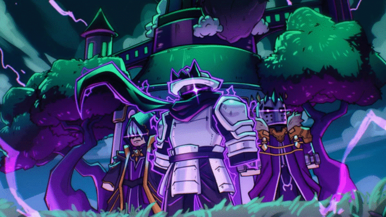 Imagem do mapa "Domínio Celestial" de Blox Fruits.