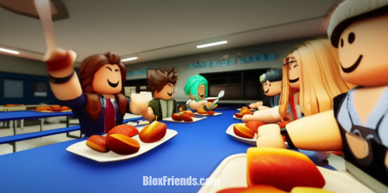 Cena de roleplay intensa em uma sala de aula da high school do Berry Avenue RP, com alunos apresentando um projeto e outros reagindo.