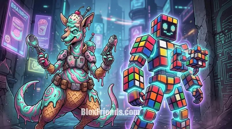 Capa do artigo sobre Steal a Brainrot Los Traders Part 2, mostrando novos brainrots e o logo do jogo.